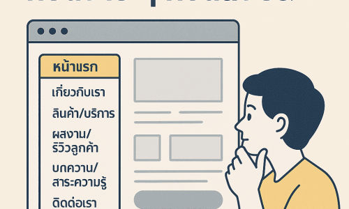 คิดโครงสร้างเว็บไซต์แบบง่าย ๆ ก่อนส่งบรีฟ